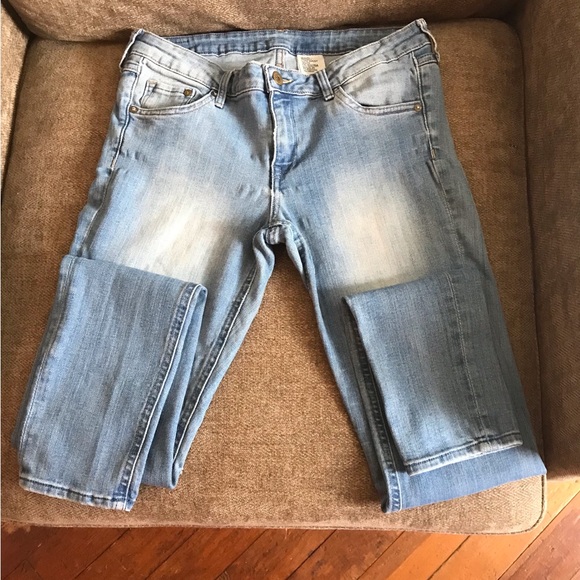 Juniors H&M Super Skinny Low Rise Light Blue Jeans - Picture 1 of 7